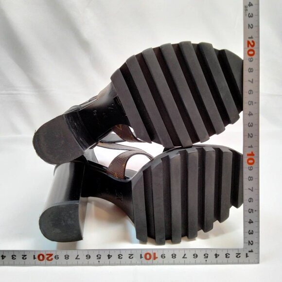 Louis Vuitton Sandals Women Black PVC 599-071425 - Picture 7 of 9